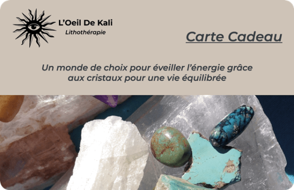 carte cadeau l'oeil de kali