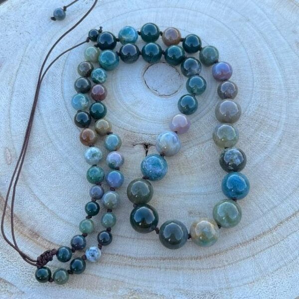 Collier ou Demi-mala en Agate Indienne – Image 4