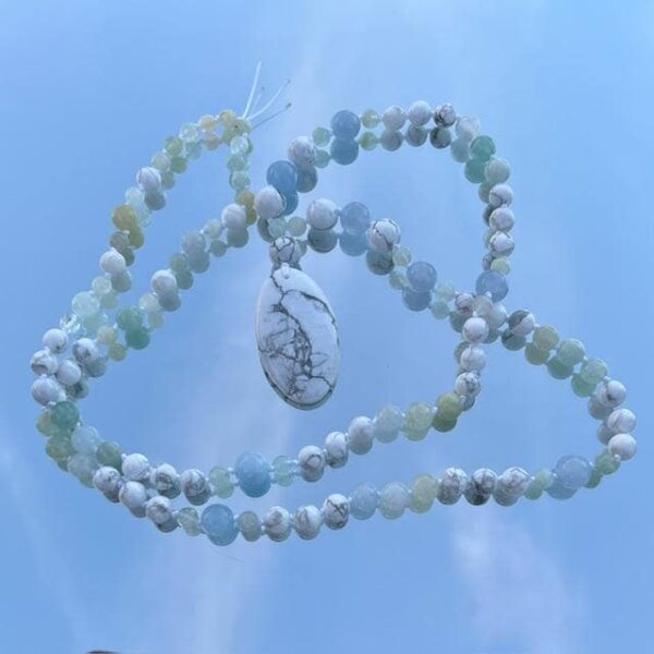 Mala en Howlite et Aigue-marine – Image 5