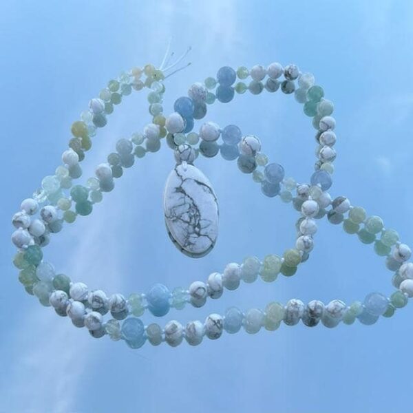 Mala en Howlite et Aigue-marine – Image 2