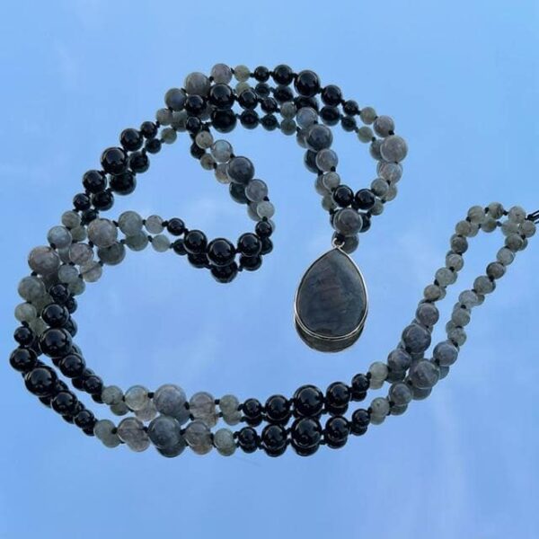 Mala en Labradorite et Tourmaline – Image 4