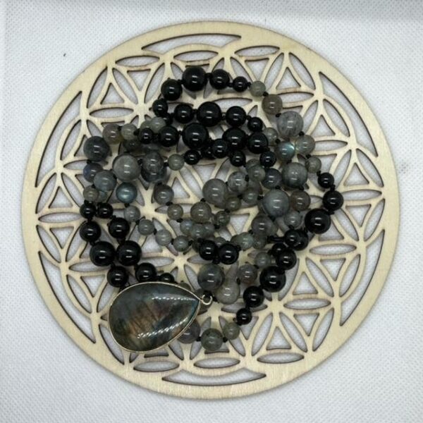 Mala en Labradorite et Tourmaline – Image 5